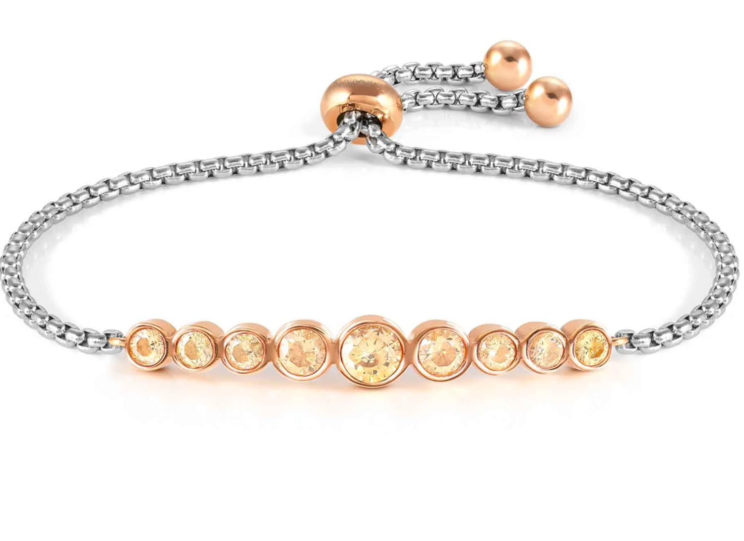 Bransoletka stalowa damska Nomination Szampańskie kamienie Milleluci 028010 024.png